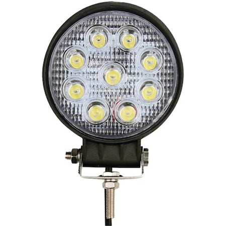 Powerplay 1550-lumen 3 watt x 9 Lux Performance LEDs Round Flood Work Light - 5.5 in. PO3217919